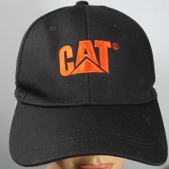 Caterpillar - CAT logo ball cap Black with red logo - Picture 1 of 6